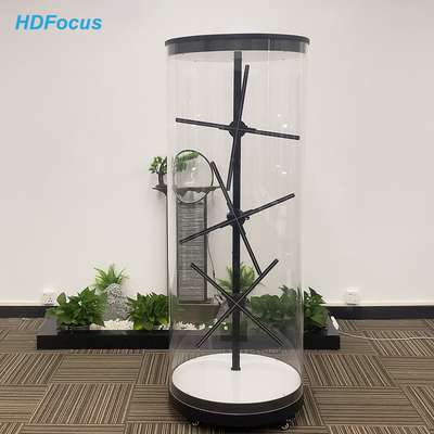 3D Hologram LED Fan Projector Splicing Cylindrical Hologram Human Cabinet Advertising Display