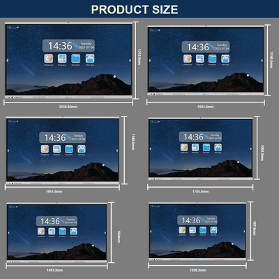 HDFocus OEM 55 65 75 85 86 100 110 Inch Interactive Flat Panel Multi Touch Screen Digital Whiteboard Smart Board for Education