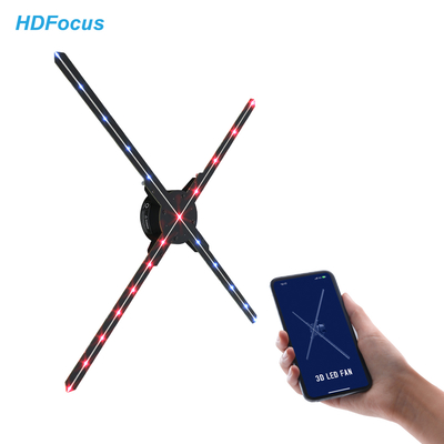 HDFocus 65cm 3d Hologram Advertising Fan Wifi Hologram Led Fan With HD Resolution