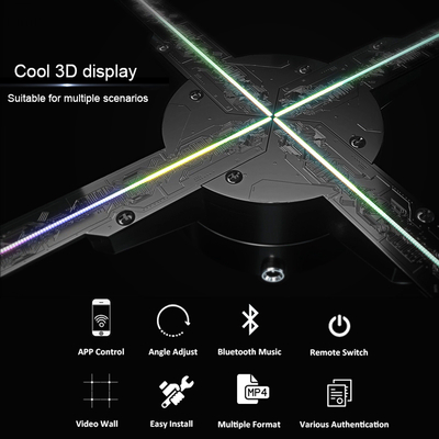 HDFocus 65cm 3d Hologram Advertising Fan Wifi Hologram Led Fan With HD Resolution