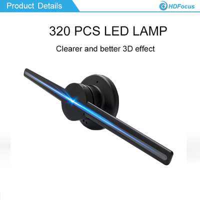 HDFocus 42cm 16gb Card  Holographic Hologram Advertising Led Fan Display 3d Hologram Fan for Online Retailers