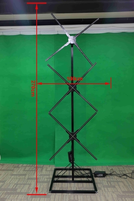 100CM 1*3 Human Shape Splicing Solution 3D Hologram Fan Advertising Machine