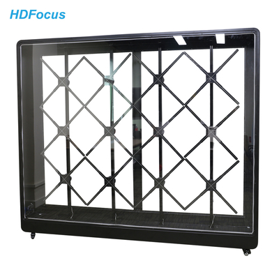 4x3 Outdoor 3d Holographic Splicing Display  Cabinet Projector Led Advertising 3d Hologram Fan Screen Sheet Metal Bracket