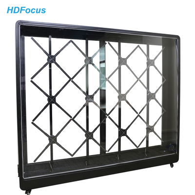 4x3 Outdoor 3d Holographic Splicing Display  Cabinet Projector Led Advertising 3d Hologram Fan Screen Sheet Metal Bracket