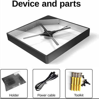 2025 New Products Full Hd Four Blades Spinning Holographic 3d Fan Led Display Alr Screen Motorized