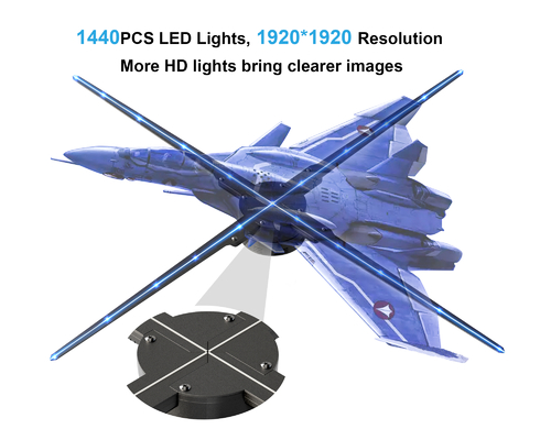 Led Projector Holographic Advertising Playing Equipment Machine With 16g Memory Card 3d Hologram Fans Wifi
