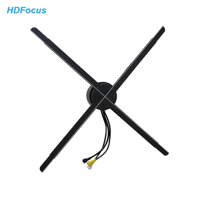 80CM High Resolution 3D Wifi Hologram LED Fan Holographic Projector Display Advertising 3D Holographic Fan for Outdoor Events