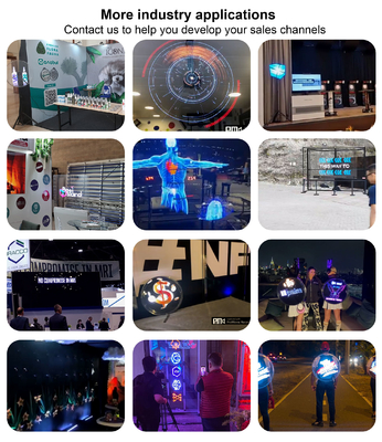 80cm 3D Hologram Projector Fan Wifi Advertising Display Logo Light APP or PC or Remote Control Holographic 3d Fan Projector
