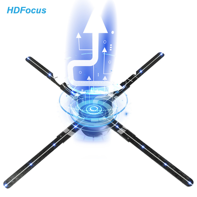 High Resolution 75Cm Cloud Control Splicing Wifi  3D Led Fan Display Spinning Advertising Fan With Best Price