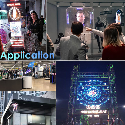 3D Advertising Ad Holographic Fans Hologram Fan 3d Fan Holographic Display