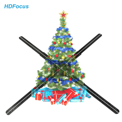 65cm 16GB Storage 1080p 4 Blades LED Hologram Projector Fan With Wifi and Cloud Based 3D for Indoor Events and Store Sign