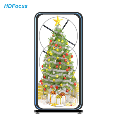 65cm 16GB Storage 1080p 4 Blades LED Hologram Projector Fan With Wifi and Cloud Based 3D for Indoor Events and Store Sign