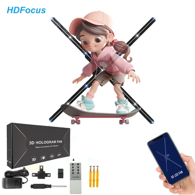 65cm 3D Hologram Fan LED Display with Air Suspension Technology for Outdoor Advertising