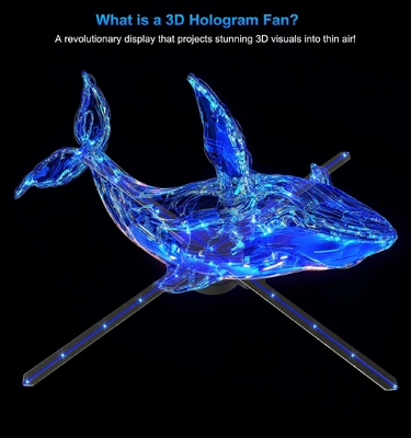 65cm 3D Hologram Fan LED Display with Air Suspension Technology for Outdoor Advertising