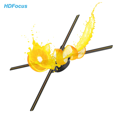 HDFocus 65cm HD Holographic Display 224 Spinning 3D Projector LED Advertising Hologram Fan Marketing