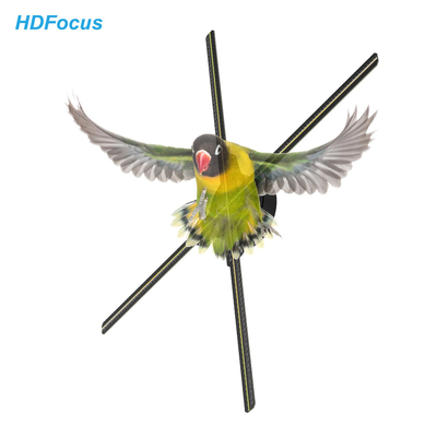 HDFocus 65cm HD Holographic Display 224 Spinning 3D Projector LED Advertising Hologram Fan Marketing