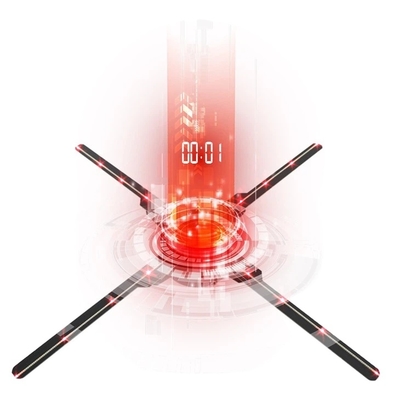 3d Hologram Projector Fan 4 Blades Hologram 50cm Big Holographic Led Advertising Display Cloud Wifi App Control