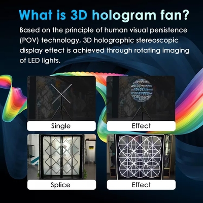 Wholesale 50cm 3D Hologram Fan Outdoor Hologram Projector Hologram Screen Fan for Advertising