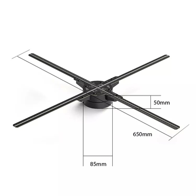 50cm Spinning Led Display With 16gb Card 3d Hologram Showcase Holographic Screen Projector 3d Holographic Fan