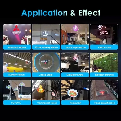 50cm Spinning Led Display With 16gb Card 3d Hologram Showcase Holographic Screen Projector 3d Holographic Fan
