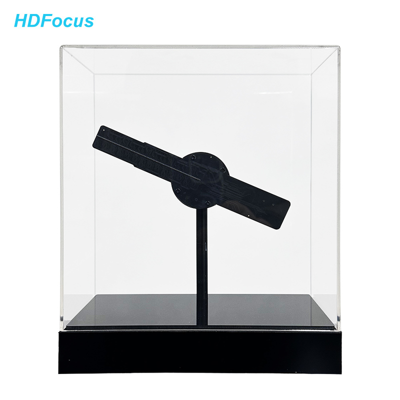 Rechargeable Mini Table Type Hologram Gift Advertising Display Equipment 3D Holographic Projector LED Fan for Toy and Gift Shops