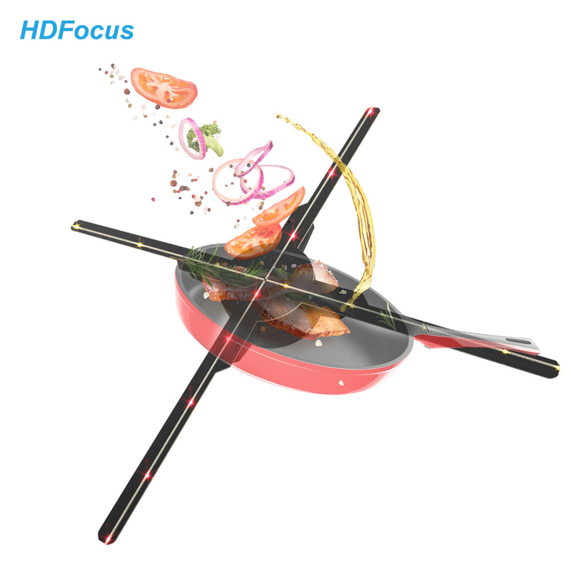 HDFocus Newest Technology 4 Blades 3d Hologram Display 50 Cm Hologram Fan 3d Holographic Display Hologram
