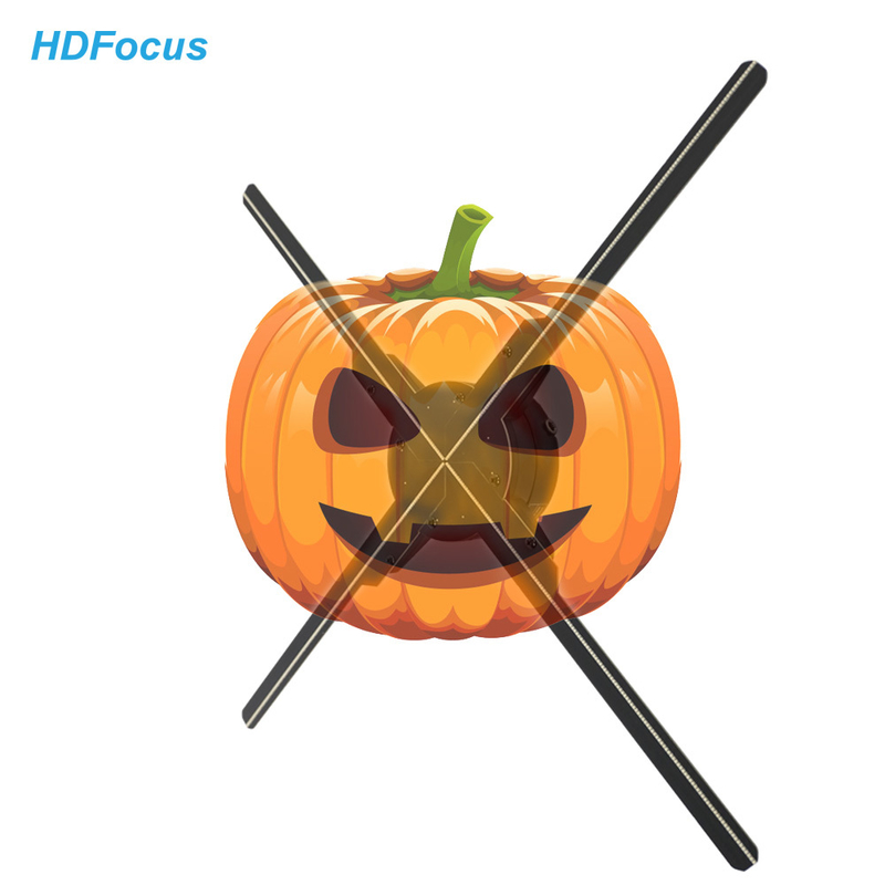 Wifi 3d Halloween Projector Holographic Advertising Devices Led Hologram 3d Holographic Projector Fan